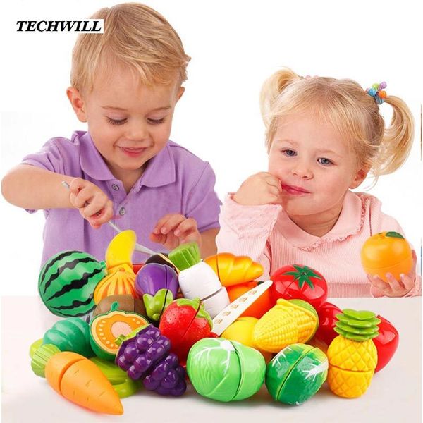 Simulation Lebensmittel Set 29 stücke Obst Gemüse Kinder Küche Pretend Spielen Spielzeug Für Kinder Schneiden Kochen Lebensmittel Spiel Mädchen Jungen geschenk