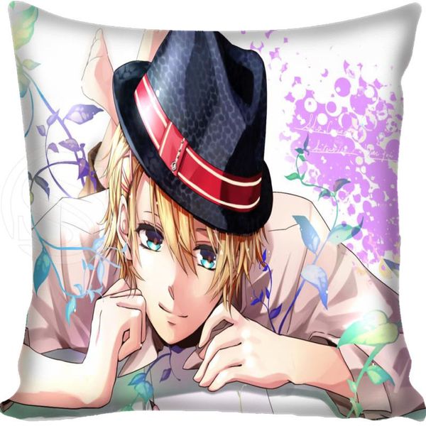 

wholesale- pillow case new arrival uta no prince-sama style throw pillowcase square zippered pillow cover custom gift h@0209-18