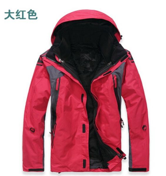 Fall-2015 new Double layer 2in1 Warm men's outdoor ski jackets waterproof men's outdoor jackets stylish outdoor men's ski suit