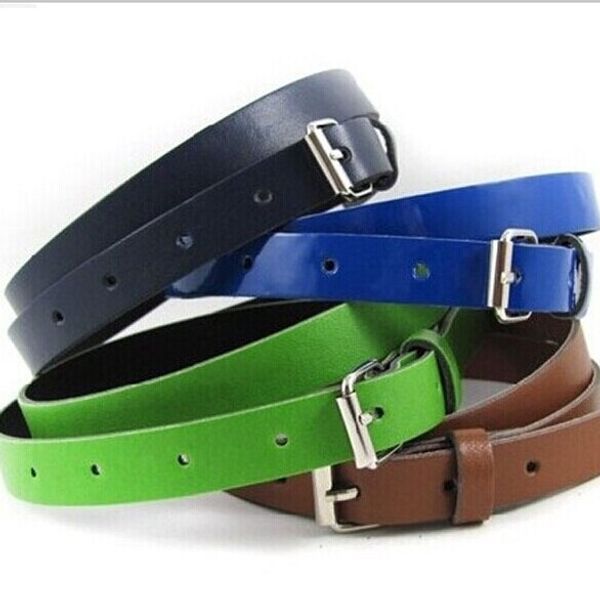 

Симпатичные конфеты цвет PU кожаный пояс сплава пряжки дети мода Ремни для детей ж