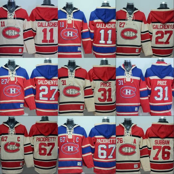 

2017-18 Montreal Canadiens Hoodies 11 Brendan Gallagher 27 Alex Galchenyuk 31 Carey Price 67 Max Pacioretty 76 P.K. Subban Hockey Jerseys
