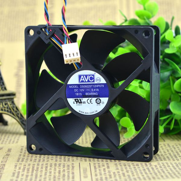 

original avc ds09225t12hp079 12v 0.41a 9025 4 four-wire pwm cpu fan thermostat avc