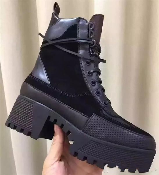 

Brand high platform combat military boot colorful leather fall boot