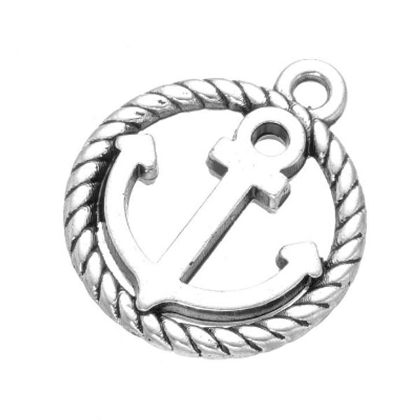 

wholesale 200 pcs antique siver anchor pendant charms good for diy craft and jewelry making ing, Bronze;silver