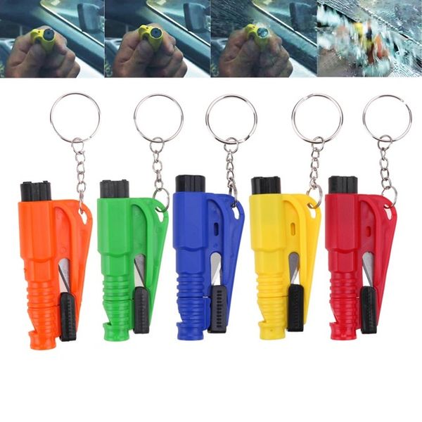 

3 in 1 emergency mini afety hammer auto car window gla breaker eat belt cutter re cue hammer car life aving e cape tool hipping