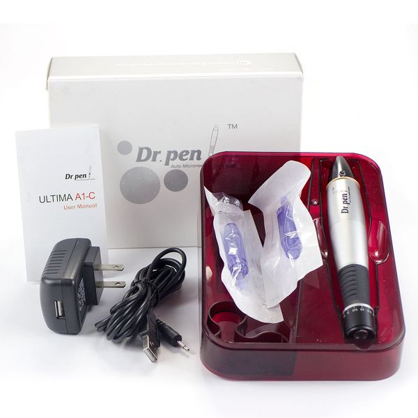 A1-C Dr Pen Auto Microneedle Skin Care System Einstellbare Nadellängen 0,25 mm-3,0 mm Elektrischer DermaPen-Stempel