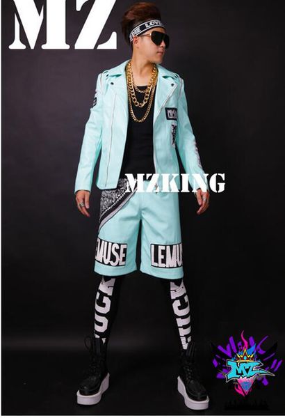 

мужской певец клубов европы и взлетно-посадочной полосы выглядит как мятно-голубая карта съемных рукавов паровозных кожаных костюмов. s - 6, Black;red