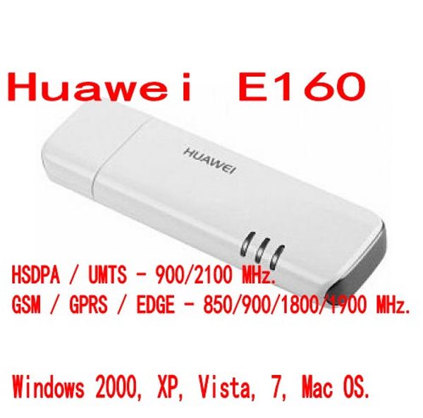 

UNLOCKED HUAWEI E160/E160E 3G USB Mobile Broadband Dongle Internet Modem Stick