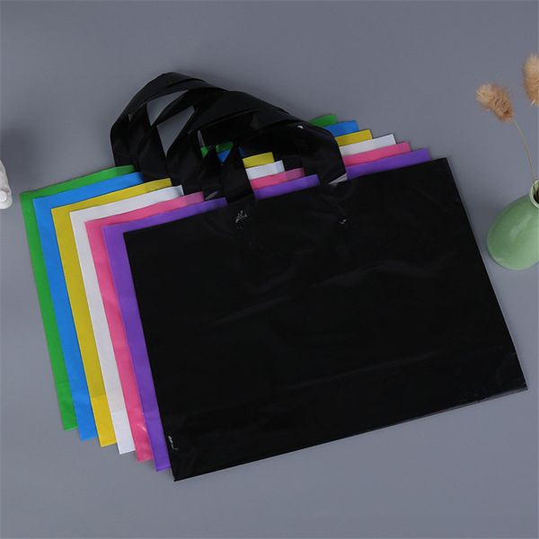 Mit individuellem Logo bedruckte Einkaufstaschen aus Kunststoff mit Griff, individuelle Verpackungstasche für Kleidungsstücke/Kleidung/Geschenke LZ0773