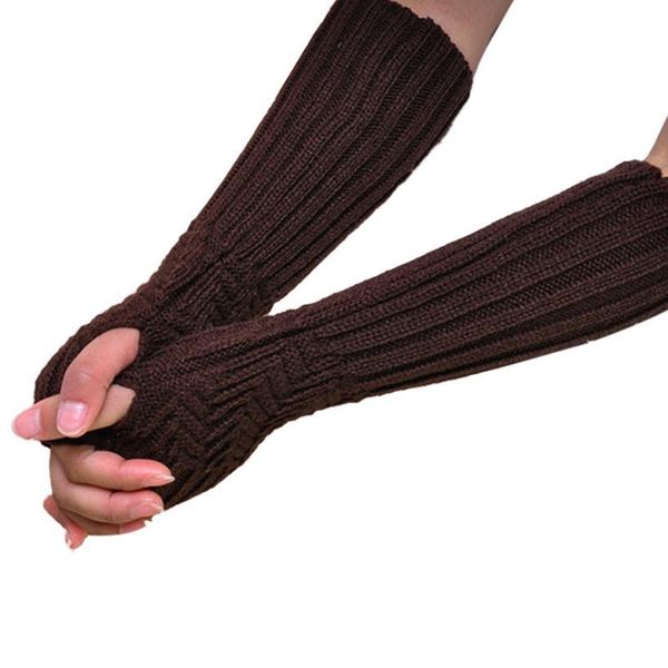 

wholesale-newly design women fashion opera long gloves warm knitted mittens aug19, Blue;gray