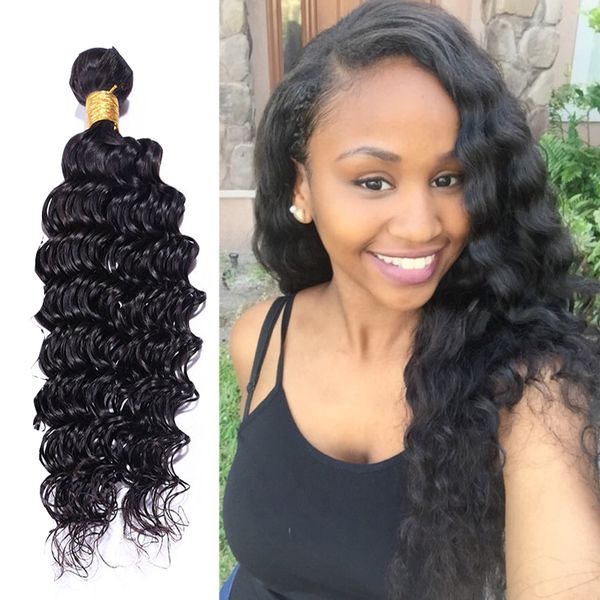 6a Brazilian Virgin Hair Deep Wave Brazilian Hair Weave Bundles 3