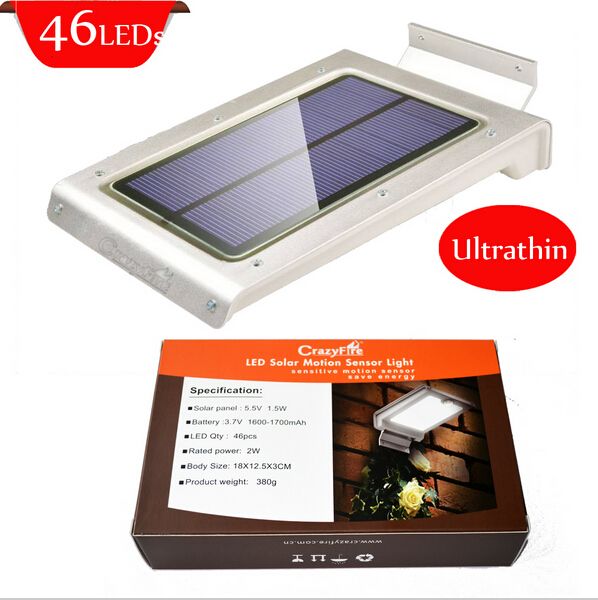 

super bright 46 led solar light outdoor with motion sensor security lamp waterproof 1200 lumens for garden path lighting christmas decoratio