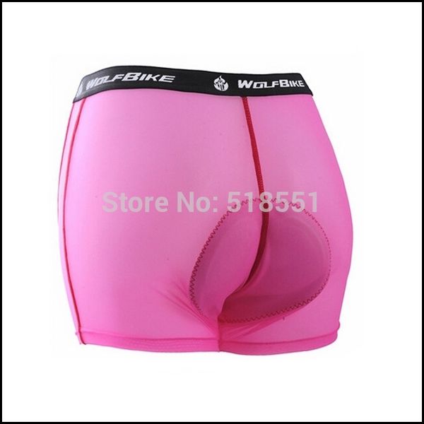 

wholesale-wolfbike gel 3d padded men/women cycling underwear, Black
