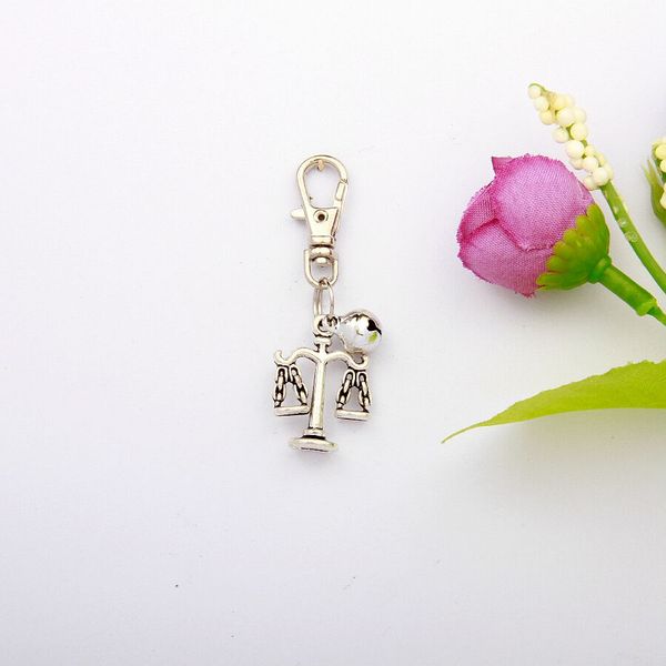 

горячие продажи старинное серебро баланс смешанный белл шарм подвеска вращающаяся застежка омара брелок брелок творчество женщины сумка ювел, Slivery;golden