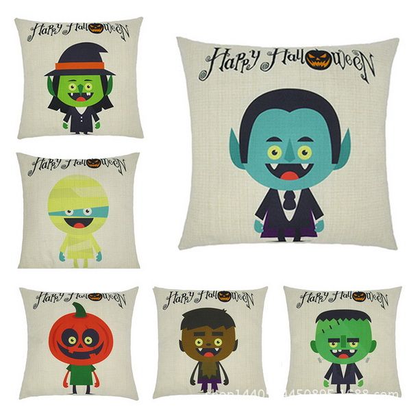 

наволочка наволочка стиль хэллоуин партии смешной мультфильм pattern хлопок наволочки home decor наволочка