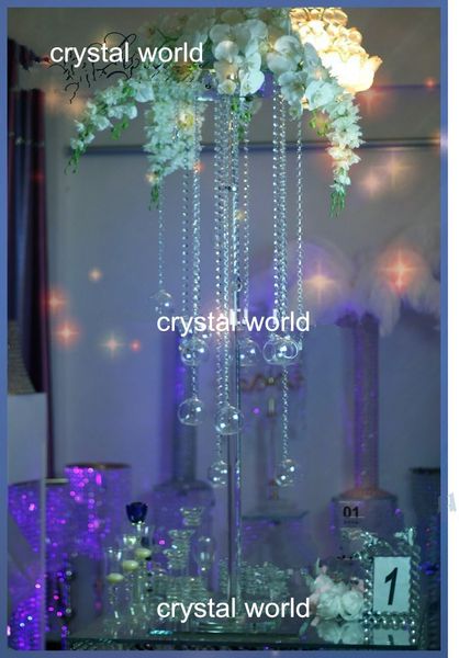 Модный дизайн акриловые кристалл свадьбы цветочные стенд центральные оптовые оптовые