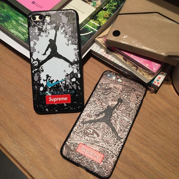 

for iphone x phone cases basketball sports brand soft tpu emboss manufacturer supply cell phone case for iphone 6 7 8 plus