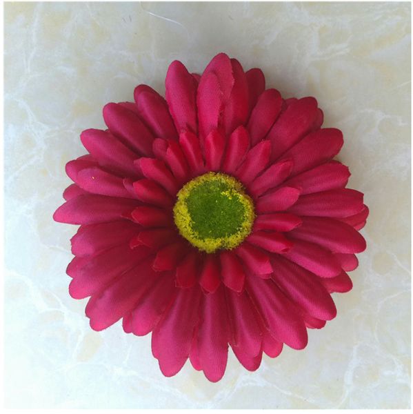 Krokodilspange Chrysantheme hellgelb Neu Haarspange mit Blüte
