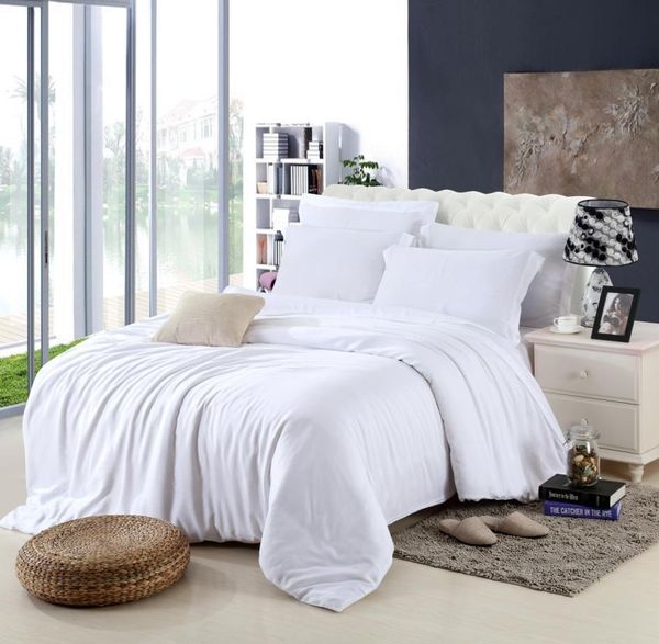 King Size Luxury White Bedding Set Queen Duvet Cover Double Bed King Size Luxury White Bedding Set