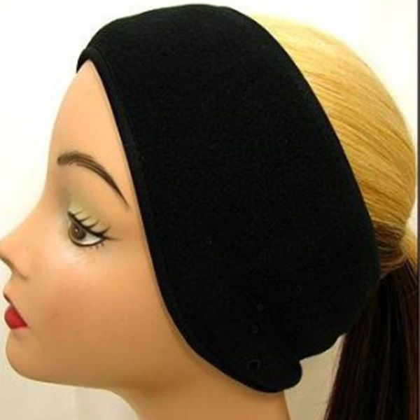 

wholesale-winter popular neutral mens womens fleece earband stretchy headband earmuffs ear warmers black hot, Blue;gray