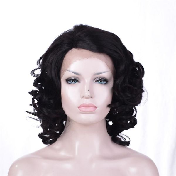 Kabell African American Fashion Wigs Lace Front Wigs Black Short