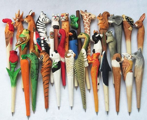 

50pcs/lot wood blue ballpoint pen for children school office promotional gifts funny ball point pen with disappearing ink, Blue;orange