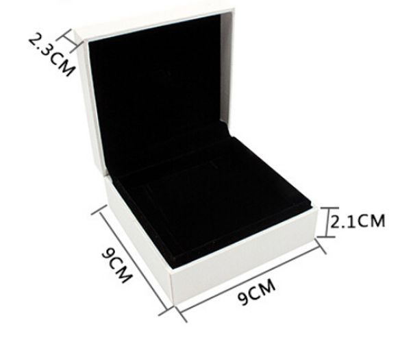 

8 pc/lot velvet black bracelet boxes fits for pandora jewelry european style jewelry gift display cases 9*9*4 cm wholesale diy jewelry boxes, Black;white