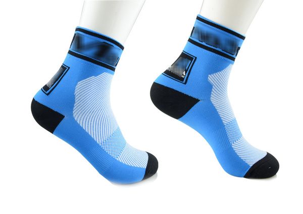 

wholesale-pro cycling socks men women high elasticity 0utdoor sports wearproof socks deodorization breathable 4 colors calcetines ciclismo, Black