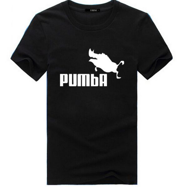 

PUMBA Printed Men Summer Tshirts HIP HOP Casual Tees Wild Pig Funny Design Short Sleeved O-neck Tops