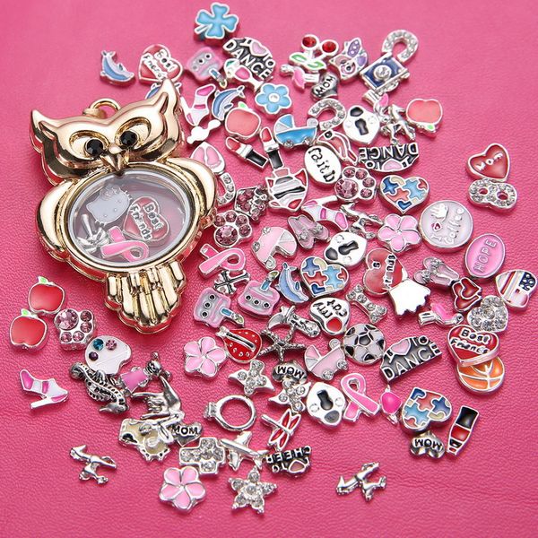 2019 Hot Newest Jewelry Pendant Origami Owl Charms Floating Lockets Living Glass Locket Pendant For Necklace And Bracelet Perfect For Birthday From
