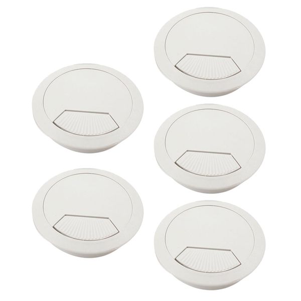

wholesale- 5 piece office desk table computer 60 mm cable pin hole cover- gray