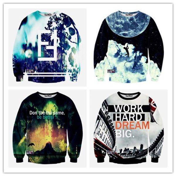 

fg 1509 fashion hoodies men/women's 3d print hoodies long sleeve hoodies, Black