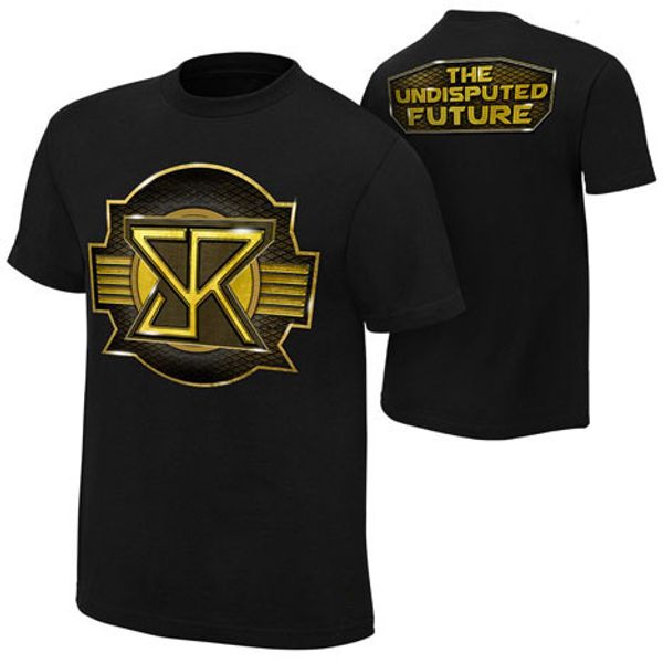 

wholesale-new seth rollins "the undisputed future" men's t-shirt, White;black