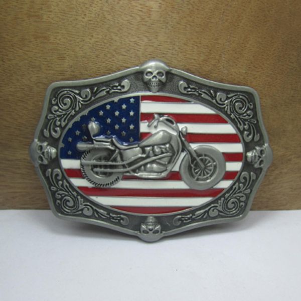 

BuckleHome Fashion motor belt buckle with pewter finish FP-01207-1 suitable for 4cm wideth belt free shipping