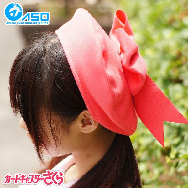 

wholesale-japanese anime women beret cardcaptor sakura sakura kinomoto lolita kawaii casual beret hat anime conventions cosplay beret cap, Blue;gray