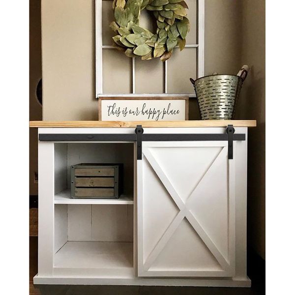 Mini Cabinet Barn Door Hardware Flat Track Wooden Sliding Door