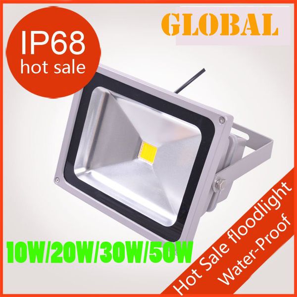 LED Işıklandırmalı Açık 10 W 20 W 30 W 50 W 70 W 100 W 150 W 200 W Su Geçirmez IP68 Sıcak Soğuk beyaz Peyzaj COB Sel Işıkları Duvar Yıkama Işık