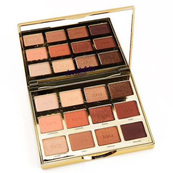 

T in bloom toa ted 12 color waterproof matte and himmer eye hadow palette for women make up co metic