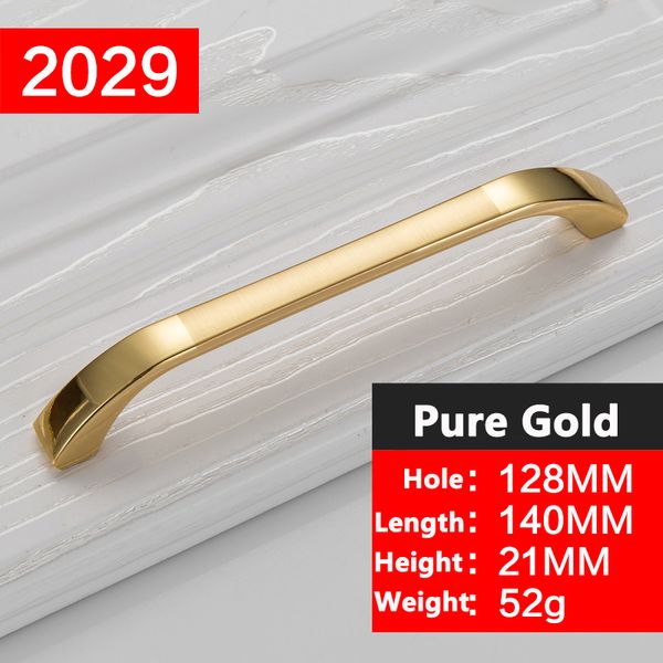 2019 Wholesale Concise Morden Gold Handles Cabinet Hardware