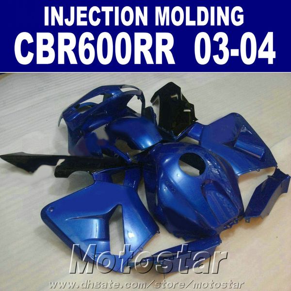 HONDA CBR 600RR kaporta 2003 2004 için koyu mavi bir cbr600rr 03 04 vücut tamir parçaları TXJY