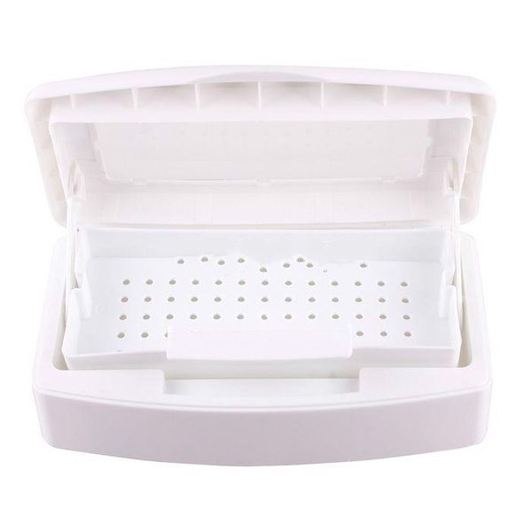 

wholesale-pro sterilizer tray box sterilizing clean nail art salon tool [26972|01|01]407, White