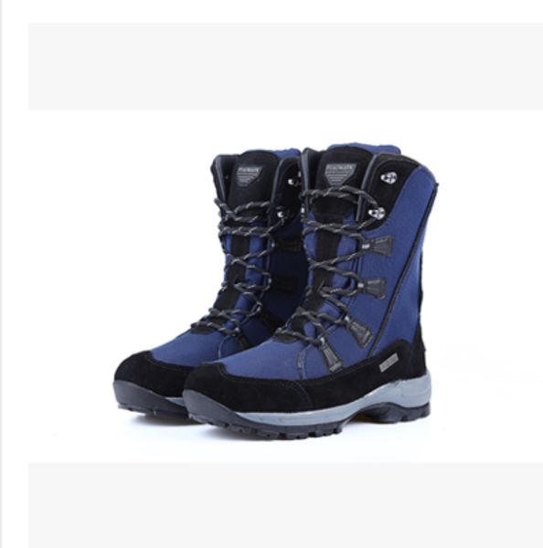 

women waterproof snow boots insulated winter warm martin boot mountaineering hiking ski sports outdoor shoes anti skid lace-up, Black