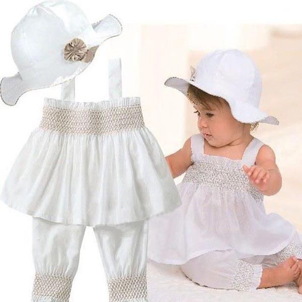 

Горячие продажи 3 шт Kids Top + брюки + Hat Set 3 шт Outfit костюм Ruffled Одежда 0-3Y Бесплатная дос