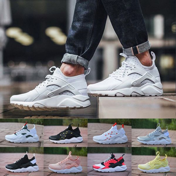 

New air huarache IV running Shoes For Men & Women,Black white red Grey High Quality Sneakers Huaraches Jogging Sports Shoes EUR 36-46
