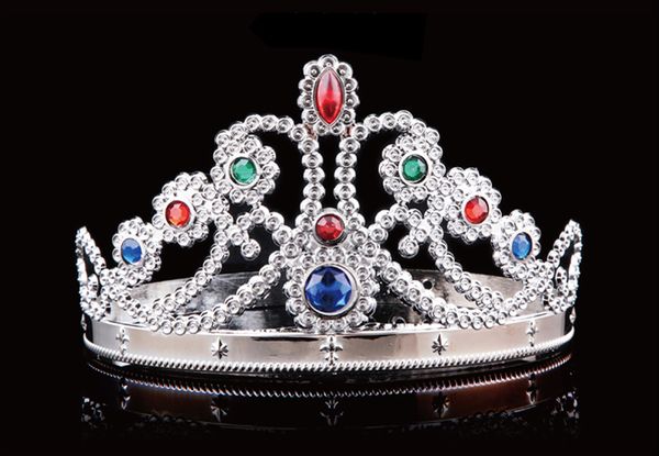 Gold Silver Luxury King Queen Crown Fashion Party Hats Tire Prince