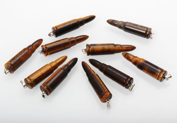 

inches 50 1.6 pcs lots natural eye tiger stone neklace fashion bullet jewelry fit pendants new ksgws