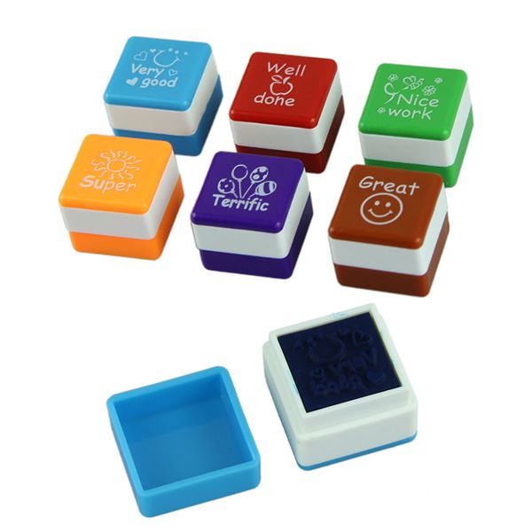 

2015 new teachers stampers self inking praise reward stamps motivation sticker school colorful cartoon stamps