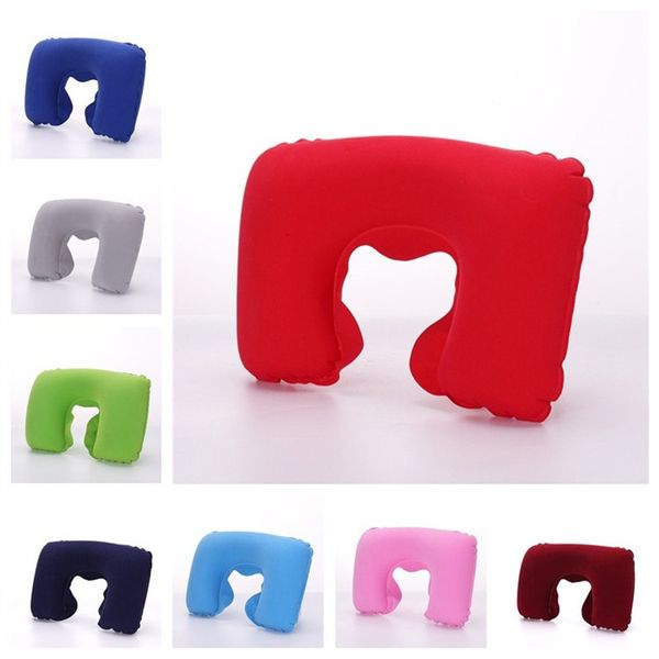 

new pvc flocking cartoon u shape neck guard outdoor sports leisure massage pillow office household sleeping pillow ia1006