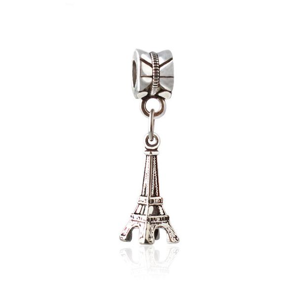 

replacement tower dangle pendant alloy charm bead fashion women jewelry stunning european style fit for pandora bracelet necklace panza002-2, Bronze;silver