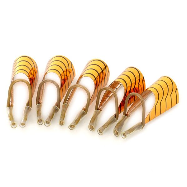 

wholesale-20pcs reusable nail forms nail art tips extension forms guide manicure tool silver/golden for uv gel acrylic home salon diy, Black